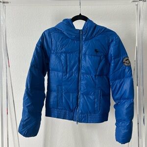 Abercrombie & Fitch Kids Blue Puffer Jacket